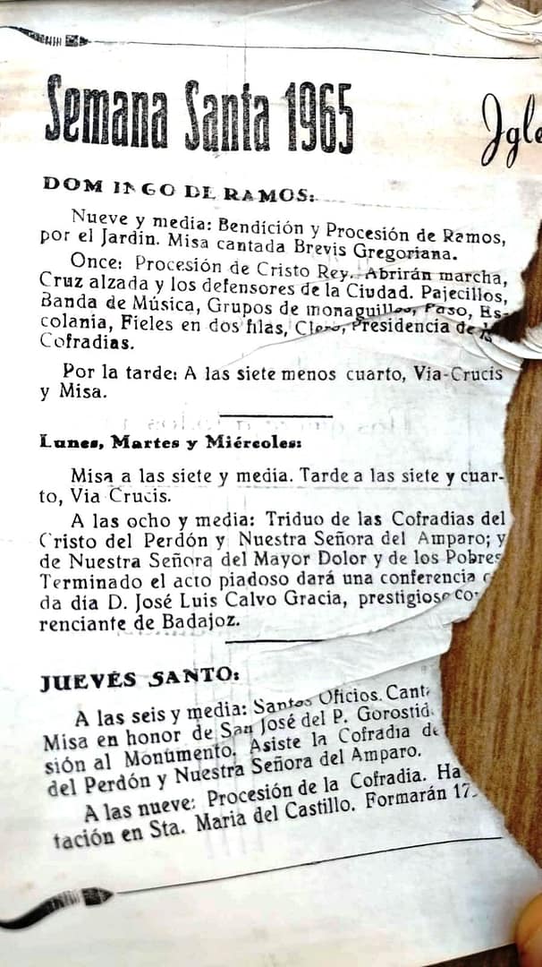 Recuperando parte de nuestras historia: Semana Santa de 1965