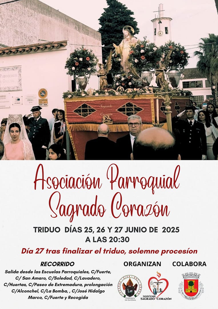 Triduo y Solemne Procesión del Sagrado Corazón en 2025
