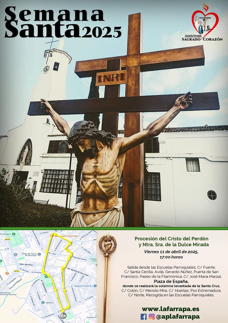 Semana Santa 2025: Procesión del Cristo del Perdón y Ntra. Sra. de la Dulce Mirada